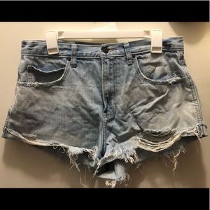 Abercrombie Distressed Denim Shorts - Size 30